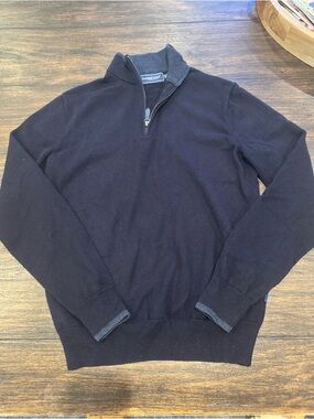 Vineyard Vines Navy Half-Zip Sweater
